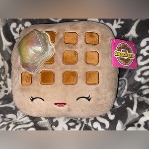 Russ Snackeez Waffle with Butter Smiling Plush with Tags. 12”